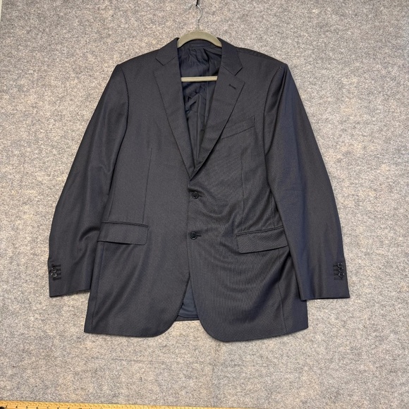 Ermenegildo Zegna for Harry Rosen Academia Navy Wool Blazer Sport Coat 54L - Picture 11 of 13